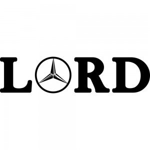 Вінілова наклейка на автомобіль - Lord Mercedes-Benz