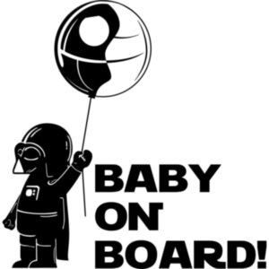 Вінілова наклейка на автомобіль - Baby on Board v9