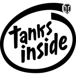Вінілова наклейка на автомобіль - Tanks Inside (WoT)
