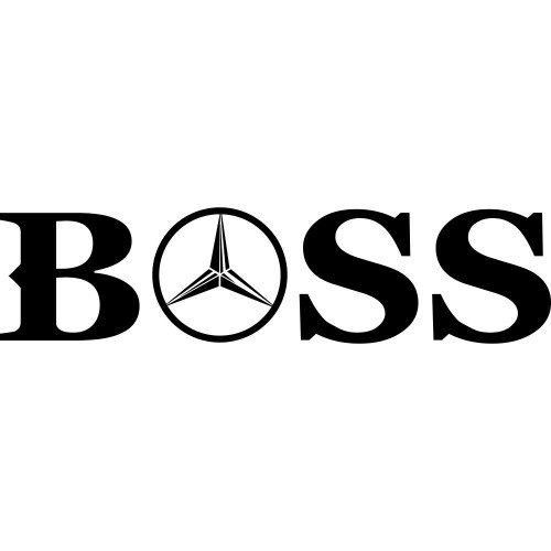 Виниловая наклейка на автомобиль - Boss Mercedes-Benz v2
