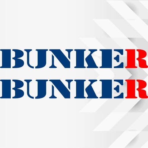 Набір вінілових наклейок на автомобіль - BUNKER / БУНКЕР v2 (2шт)