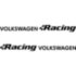 Набір вінілових наклейок на автомобіль - Volkswagen Racing v2 (2 шт.)