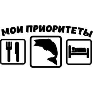 Вінілова наклейка на автомобіль - Мої пріоритети