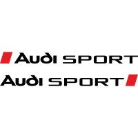 Набір вінілових наклейок на автомобіль - Audi Sport v5 (2 шт.)