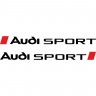 Набір вінілових наклейок на автомобіль - Audi Sport v5 (2 шт.)