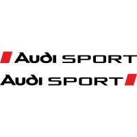 Набір вінілових наклейок на автомобіль - Audi Sport v5 (2 шт.)