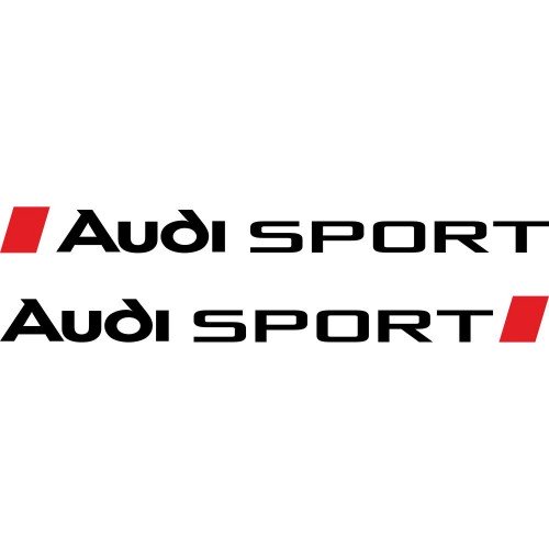Набір вінілових наклейок на автомобіль - Audi Sport v5 (2 шт.)