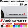Набір вінілових наклейок на автомобіль - Audi Sport v5 (2 шт.)