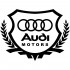 Вінілова наклейка на автомобіль - Audi Motors Щит із логотипом