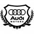 Вінілова наклейка на автомобіль - Audi Motors Щит із логотипом Вінілова наклейка на автомобіль - Audi Motors Щит із логотипом
