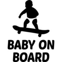 Виниловая наклейка на автомобиль - Baby on Board v10