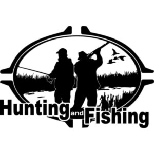 Вінілова наклейка на автомобіль - Hunting and Fishing | Полювання та рибальство