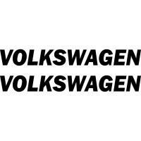 Набір вінілових наклейок на автомобіль - Volkswagen v3 (2 шт.)
