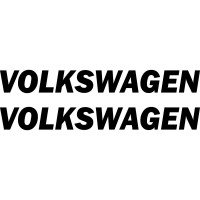 Набір вінілових наклейок на автомобіль - Volkswagen v3 (2 шт.)