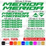 Вінілові наклейки на велосипед - набір Merida v5 (20шт) Вінілові наклейки на велосипед - набір Merida v5 (20шт)