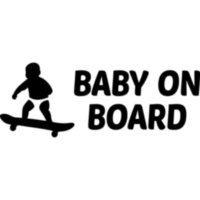 Вінілова наклейка на автомобіль - Baby on Board v11