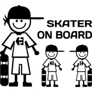 Вінілова наклейка на автомобіль - Skater on Board