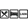 Вінілова наклейка на автомобіль - Eat Sleep Lada
