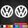 Набір вінілових наклейок на автомобіль - Логотип Volkswagen v2 (2шт) Набір вінілових наклейок на автомобіль - Логотип Volkswagen v2 (2шт)