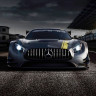 Сонцезахисна наклейка на лобове скло автомобіля - AMG, 135*20 см Сонцезахисна наклейка на лобове скло автомобіля - AMG, 135*20 см