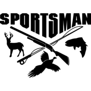 Вінілова наклейка на автомобіль - Sportsman /Спортивне полювання та риболовля