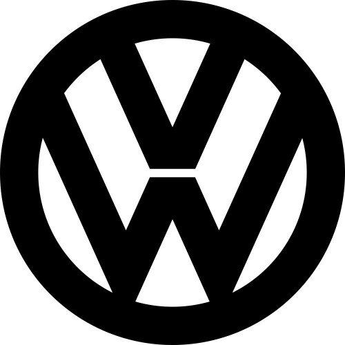 Вінілова наклейка на автомобіль - Логотип Volkswagen v2