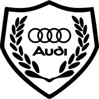 Вінілова наклейка на автомобіль - Щит Audi