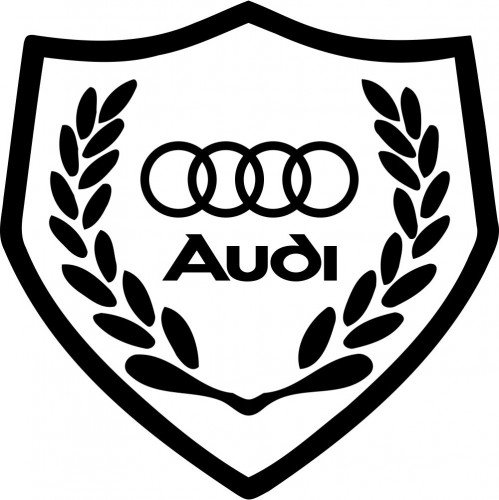 Вінілова наклейка на автомобіль - Щит Audi