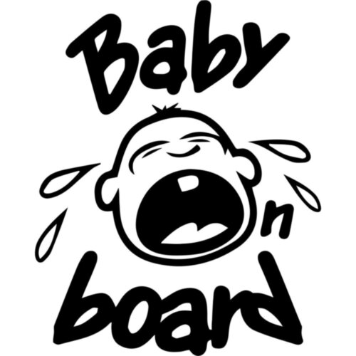Вінілова наклейка на автомобіль - Baby on Board v13