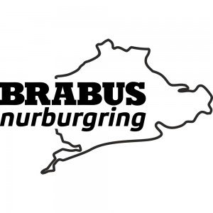 Вінілова наклейка на автомобіль - Brabus Nurburgring Mercedes | Брабус Мерседес Нюрбургрінг