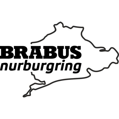 Вінілова наклейка на автомобіль - Brabus Nurburgring Mercedes | Брабус Мерседес Нюрбургрінг