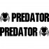 Набір вінілових наклейок на автомобіль - Хижак | Predator v2 (2шт) Набір вінілових наклейок на автомобіль - Хижак | Predator v2 (2шт)