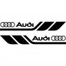 Набір вінілових наклейок на борт автомобіля - Audi (2 шт) Набір вінілових наклейок на борт автомобіля - Audi (2 шт)