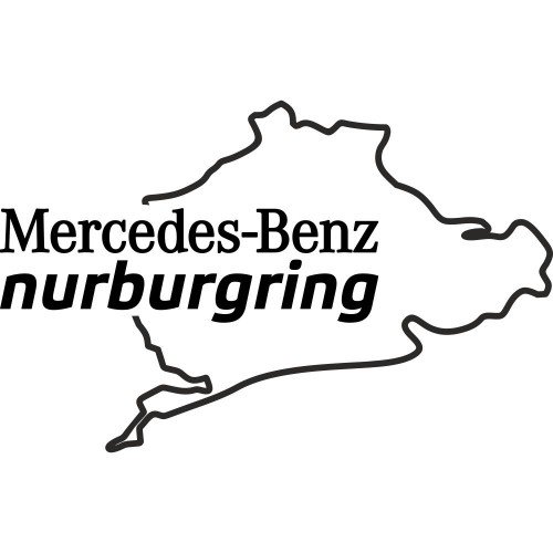 Виниловая наклейка на автомобиль - Mercedes-Benz Nurburgring | Мерседес-Бенц Нюрбургринг