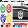 Вінілова наклейка на автомобіль - Футбольний клуб Зоря