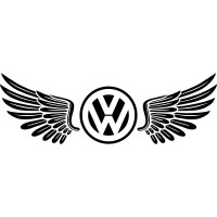 Вінілова наклейка на автомобіль - Крила Volkswagen