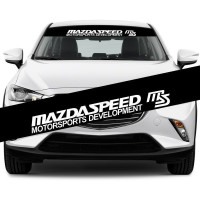 Солнцезащитная наклейка на лобовое стекло автомобиля - Mazda SPEED, 135*20 см