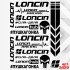 Набір наклейок для мотоцикла, мопеда, скутера у стилі Loncin, 40*30 см Набір наклейок для мотоцикла, мопеда, скутера у стилі Loncin, 40*30 см