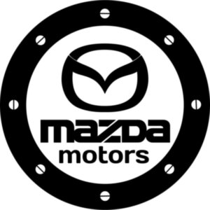 Вінілова наклейка на автомобіль - Лючок Mazda motors