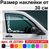 Набір наклейок на автомобіль - Куточки на бічні стекла Renault Tribal v2 Набір наклейок на автомобіль - Куточки на бічні стекла Renault Tribal v2