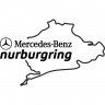 Виниловая наклейка на автомобиль - Mercedes-Benz Nurburgring | Мерседес-Бенц Нюрбургринг v2