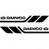 Набір вінілових наклейок на борт автомобіля - Daewoo (2 шт) Набір вінілових наклейок на борт автомобіля - Daewoo (2 шт)