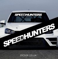 Сонцезахисна наклейка на лобове скло автомобіля - SpeedHunters, 135*20 см