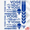 Набор наклеек на мотоцикл, мопед, скутер, в стиле Voge, 40*30 см
