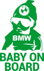 Вінілова наклейка на автомобіль - Baby on Board v14