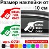 Виниловая наклейка на автомобиль - Diesel Fuel Only Виниловая наклейка на автомобиль - Diesel Fuel Only