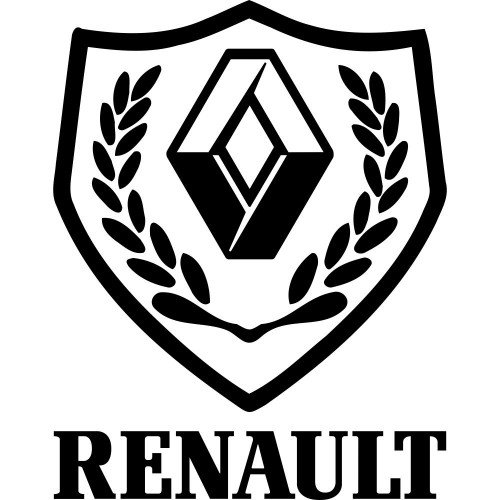 Вінілова наклейка на автомобіль - Щит Renault v2