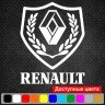 Вінілова наклейка на автомобіль - Щит Renault v2
