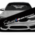 Солнцезащитная наклейка на лобовое стекло автомобиля - Sports mind BMW Motorsport, 135*20 см