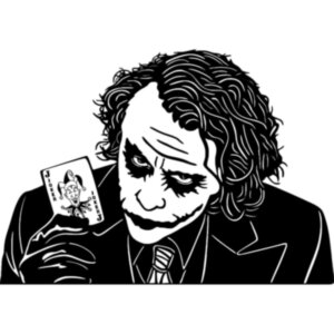 Виниловая наклейка на автомобиль - Джокер (Joker) v2